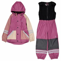 Lindberg Fagerhult Rain Set, Fleece Pink/rose Rosa Hot