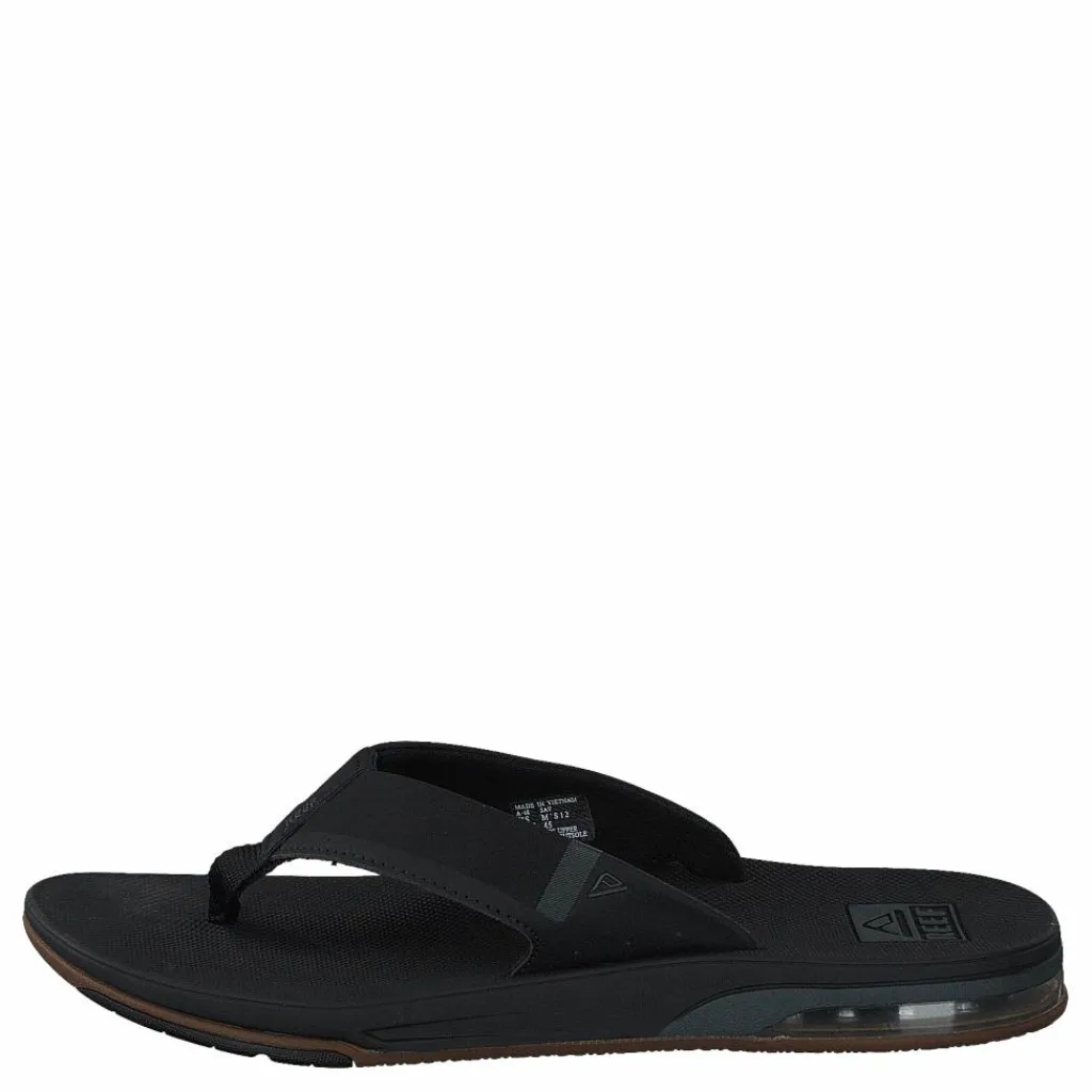 Reef Fanning 2.0 Black Svart Best