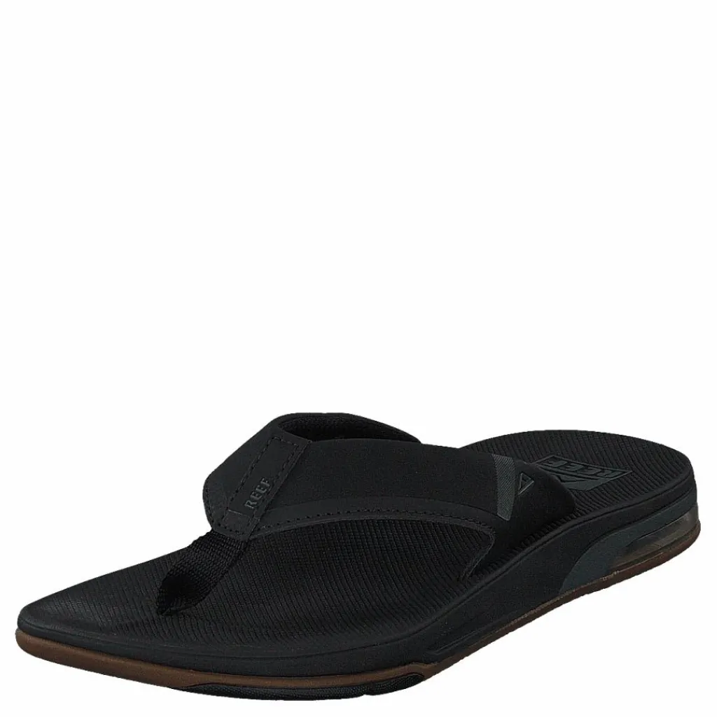 Reef Fanning 2.0 Black Svart Best