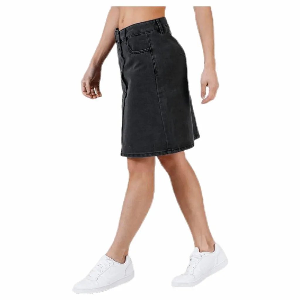 Farrah Reg Dnm Skirt Black*Only Sale