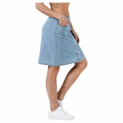 Farrah Reg Dnm Skirt Blue*Only Outlet