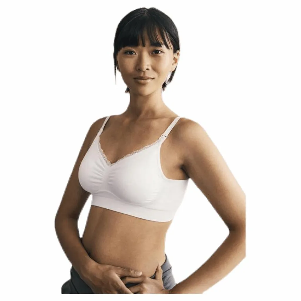 Boob Fast Food Classic Bra White Vit New