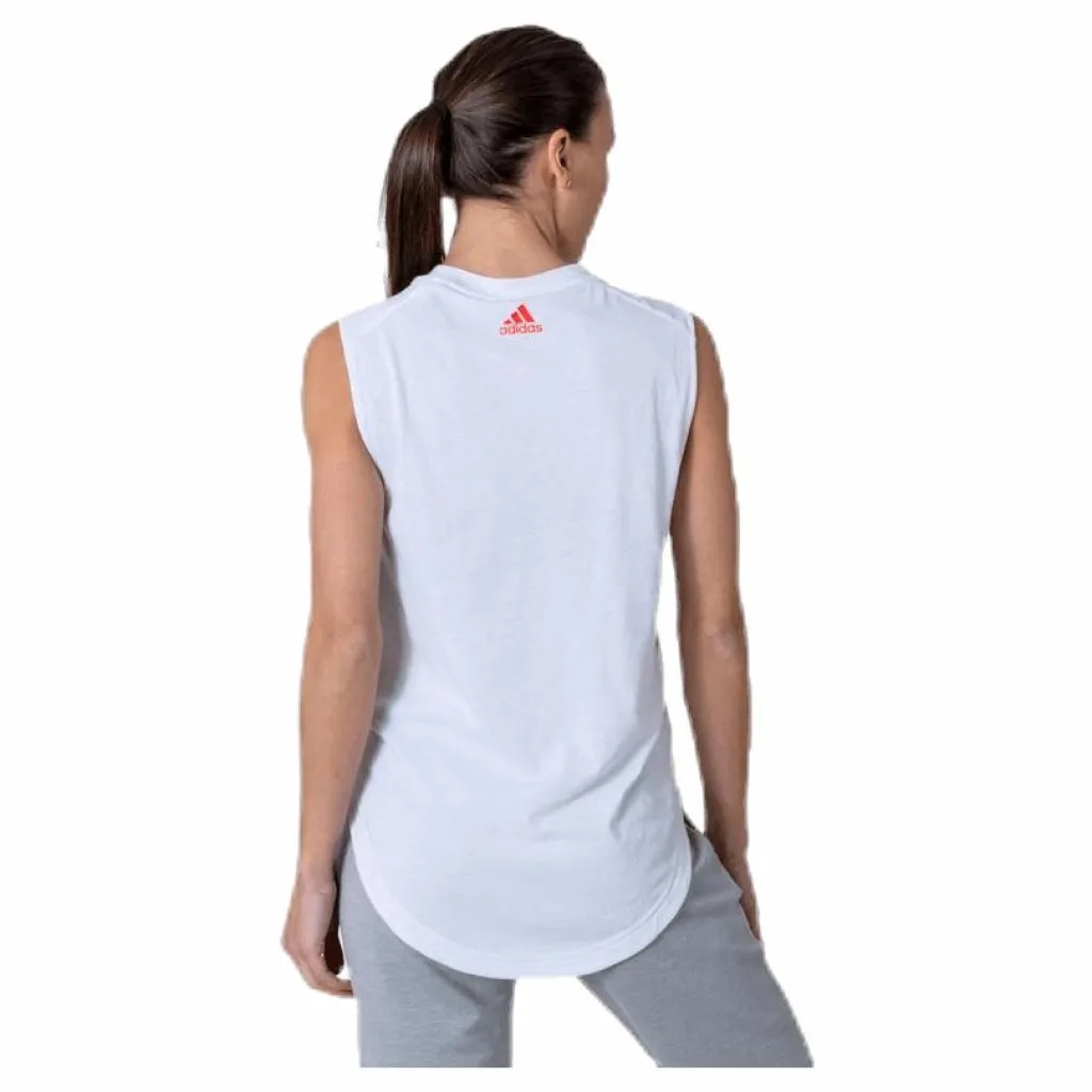 adidas Fast GFX Tank White Vit Best