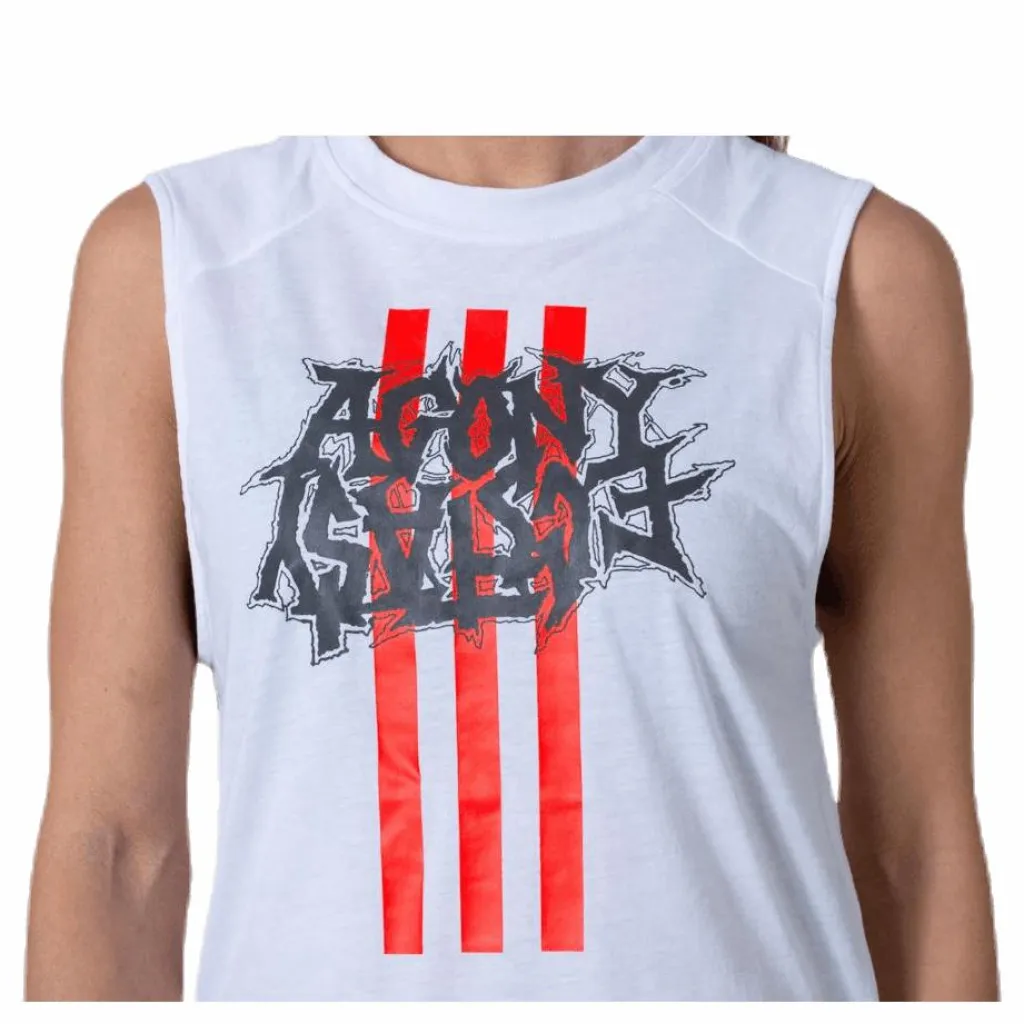 adidas Fast GFX Tank White Vit Best