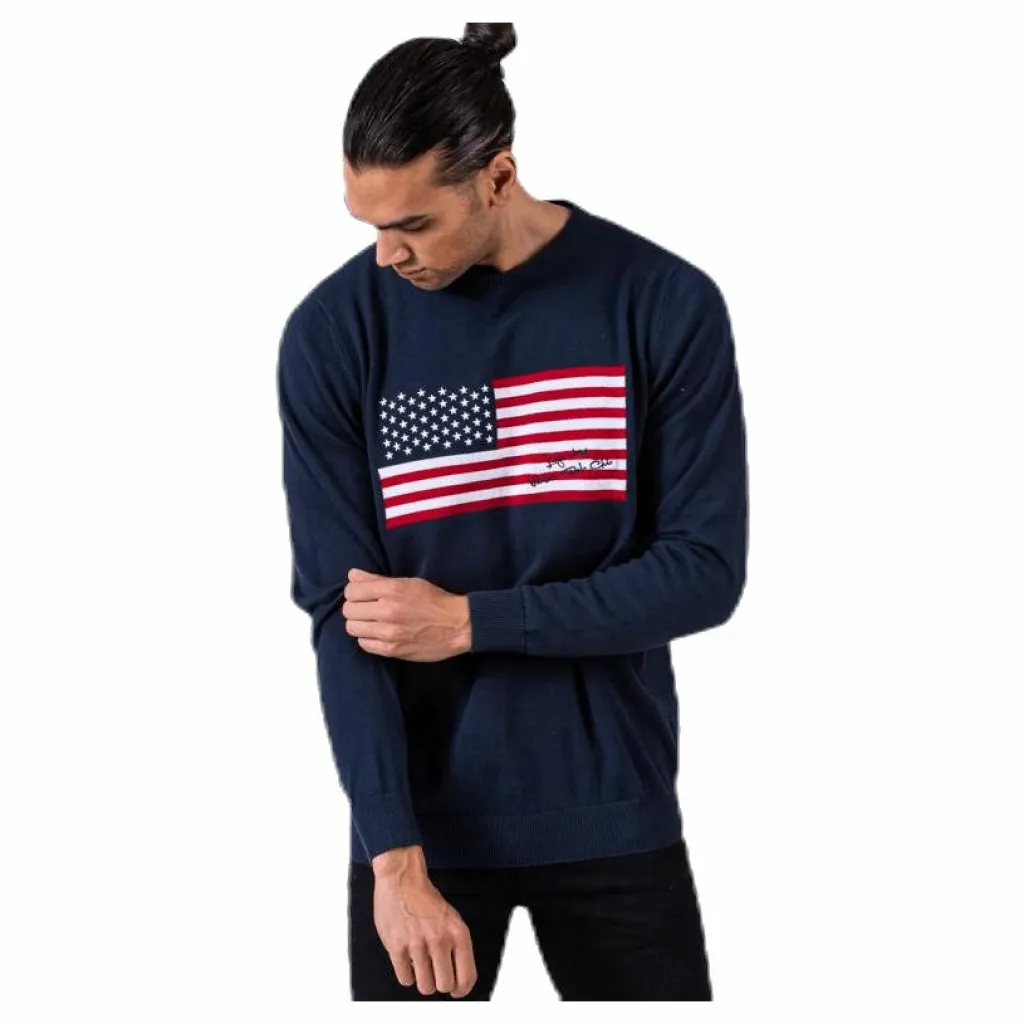 Vinson Polo Club Fate Knit Blue Blå Sale