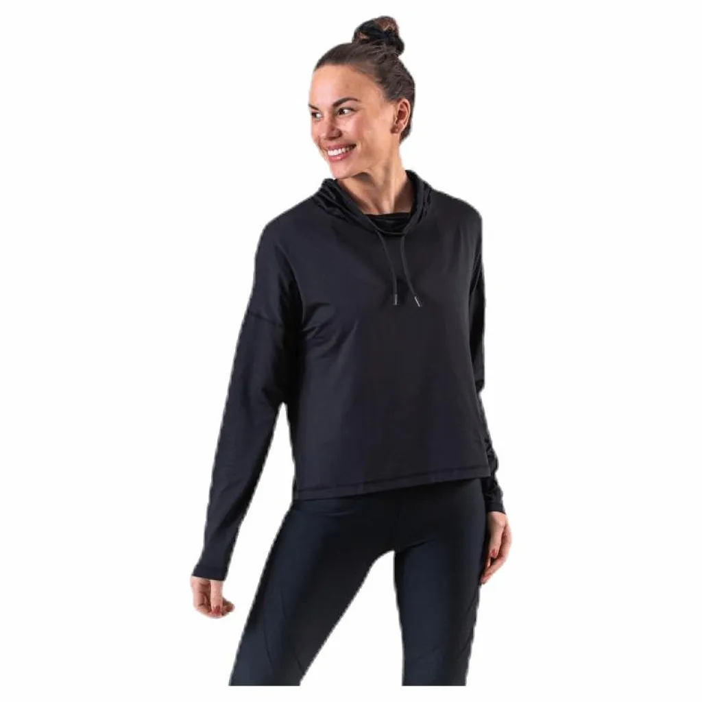 BLACC Faxi Crop Sweater Black Svart Sale