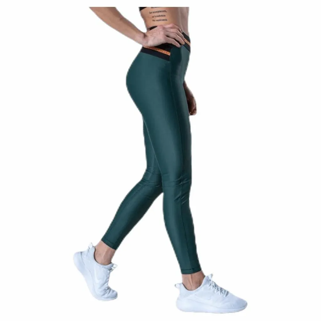 Casall Fearless High Waist 7/8 Tights Green Grön Hot