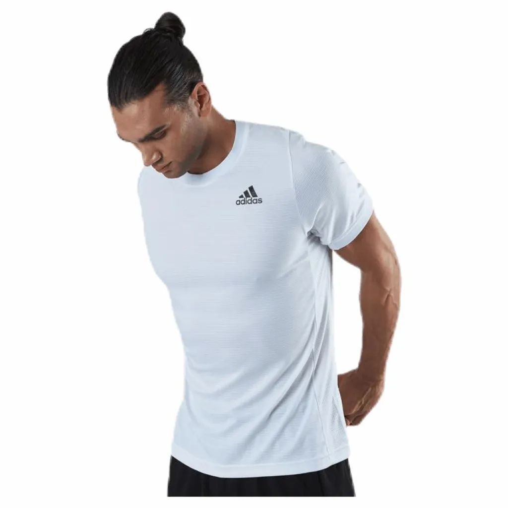 adidas Tennis Feelift Solid Tee Heat Rdy White Vit