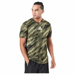 adidas Feelstrcamo Tee Focus Olive/white Grön
