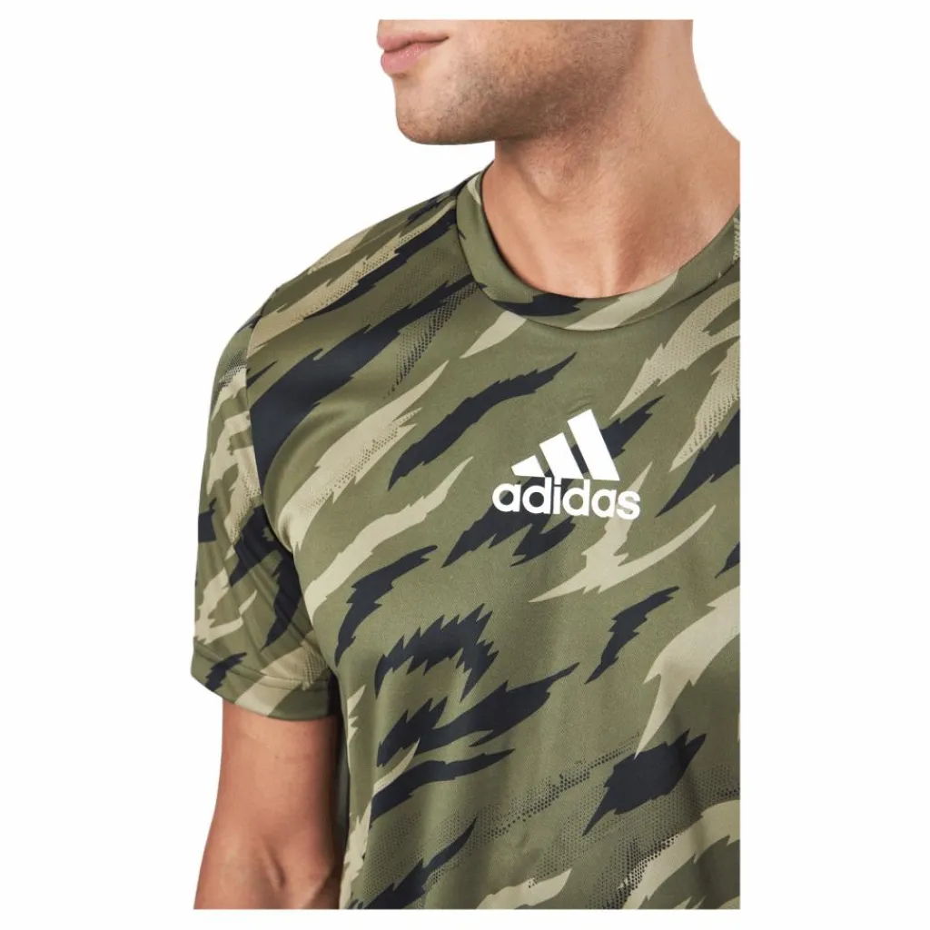 adidas Feelstrcamo Tee Focus Olive/white Grön