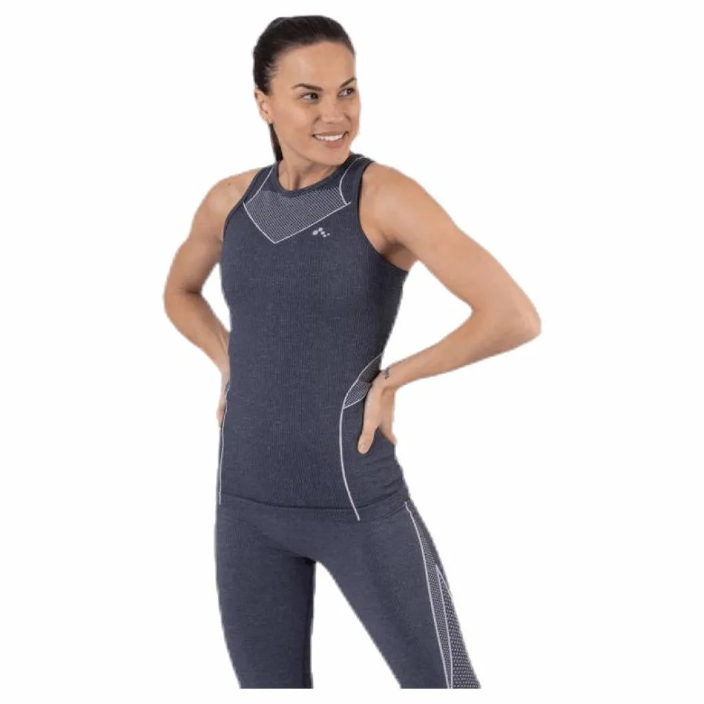 Only Play Fifi Life Slim Circular Sl Tank Blue Blå Clearance