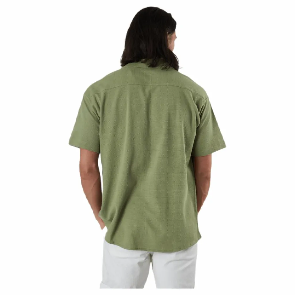 Jack & Jones Findus Resort Shirt Ss One Pocket Green Grön Discount