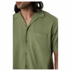 Jack & Jones Findus Resort Shirt Ss One Pocket Green Grön Discount
