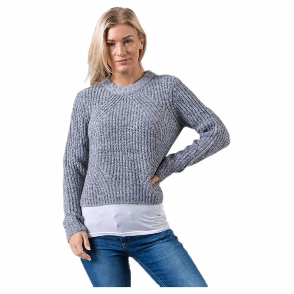 Fiona L/S Pullover Knt Grey*Only Discount
