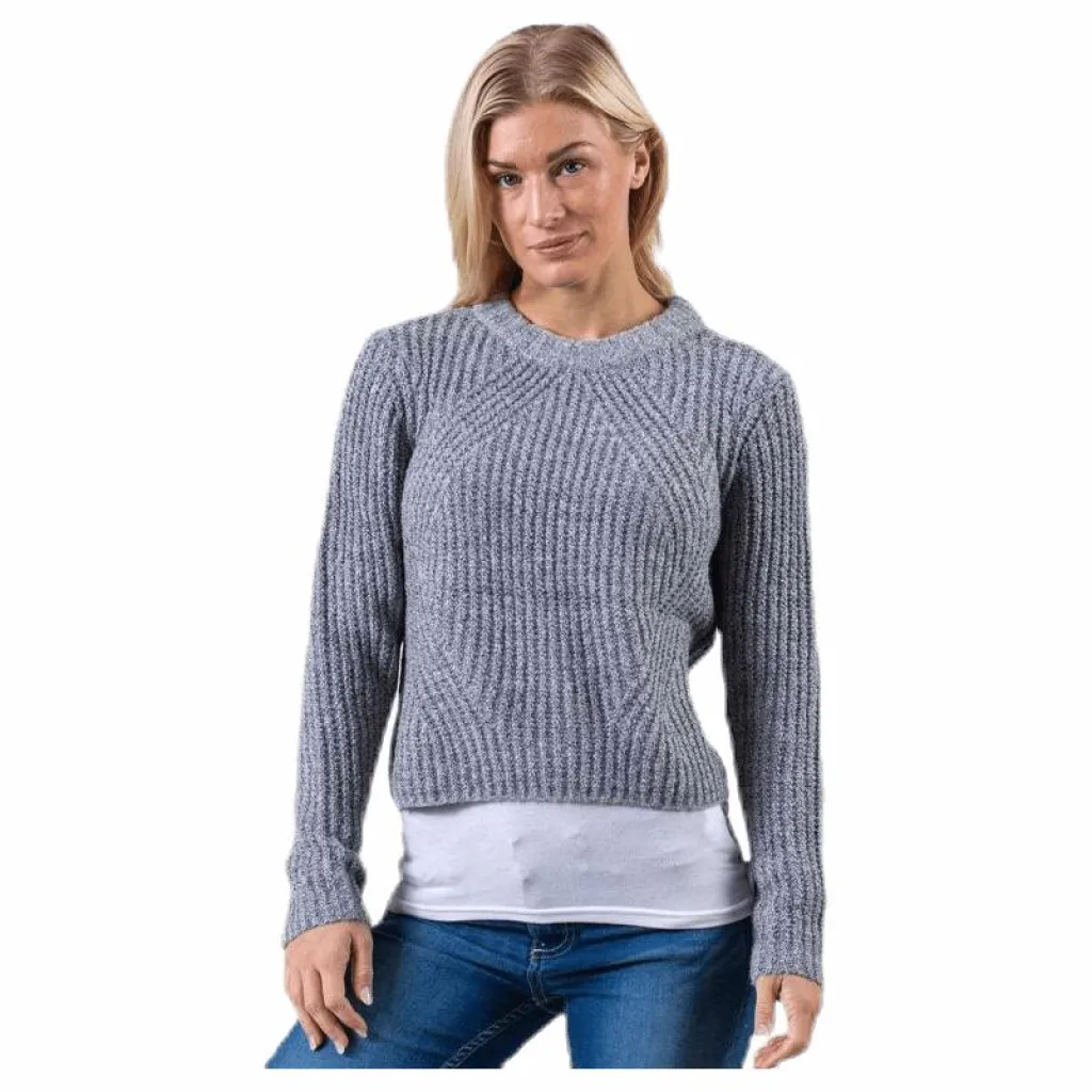 Fiona L/S Pullover Knt Grey*Only Discount