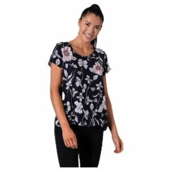 Only First One Ss Aop Top Blue Blå New