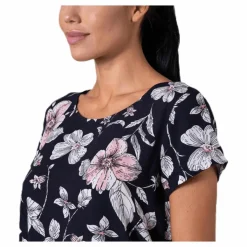 Only First One Ss Aop Top Blue Blå New