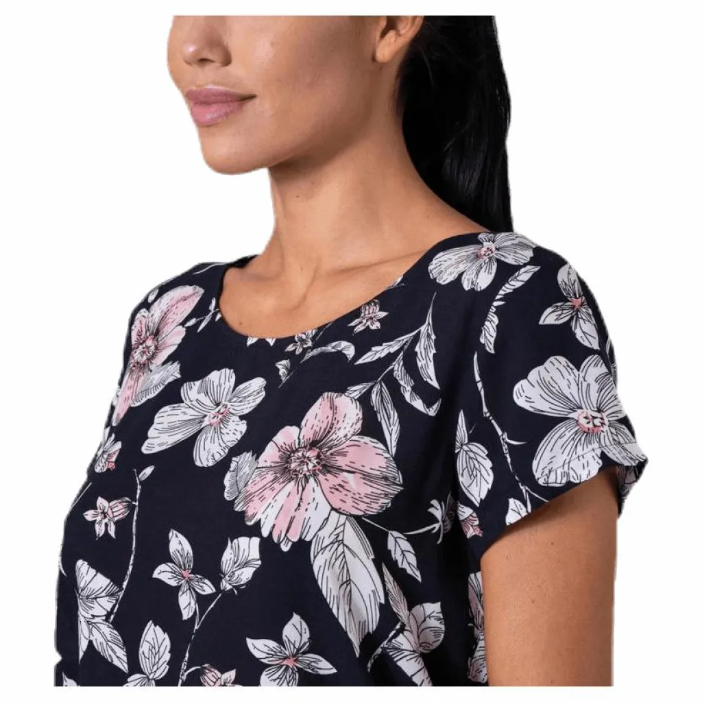 Only First One Ss Aop Top Blue Blå New