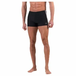 adidas Fitness 3 Stripes Swim Boxer Black / White Svart Sale