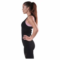 BLACC Fitness Seamless Mesh Tank Black Svart Clearance