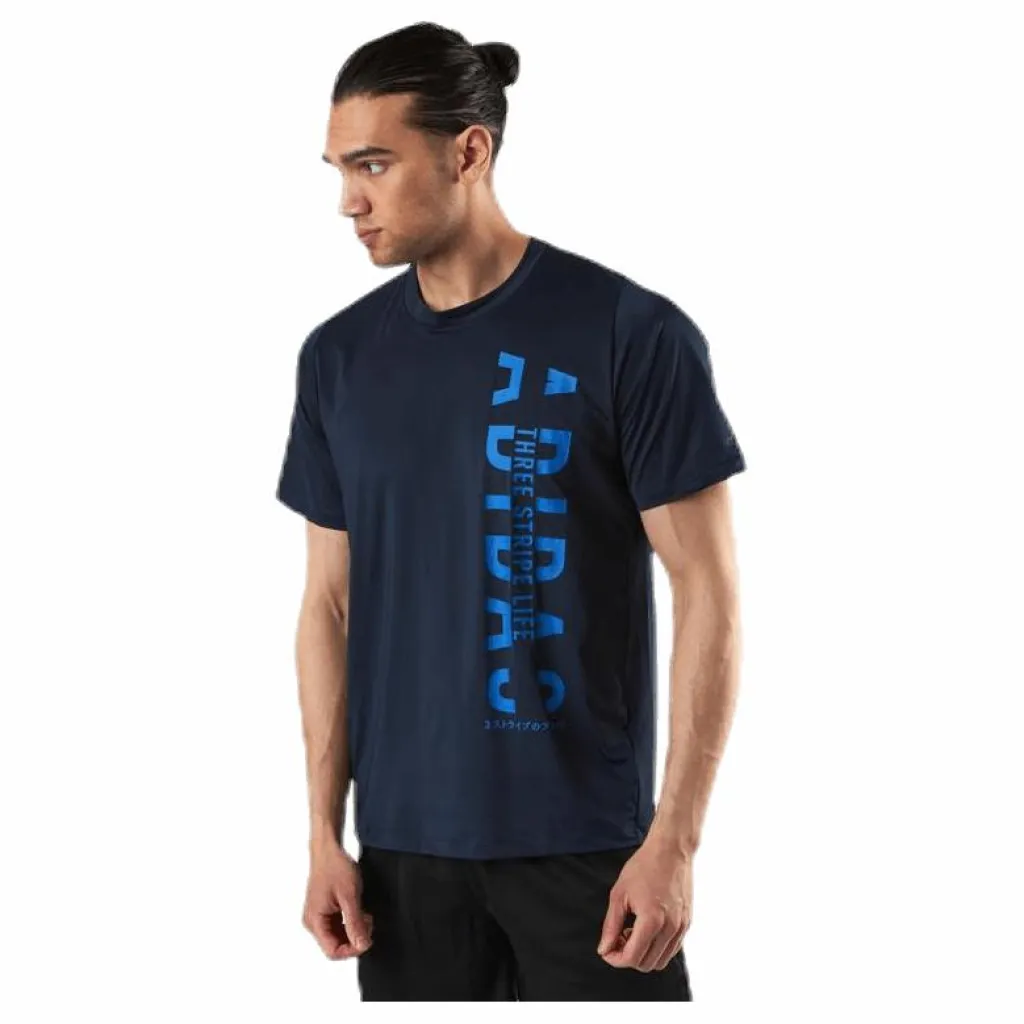 adidas FL Hyper Tee Blue/Grey Svart Best