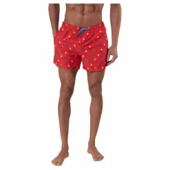 Happy Socks Flamingo Swimshorts Red Röd Clearance