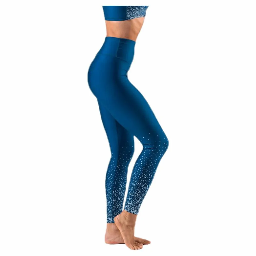 BLACC Flatter High Waist Tights Limited Blue Blå New