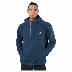 adidas Fleece Anorak Crenav Blå Outlet