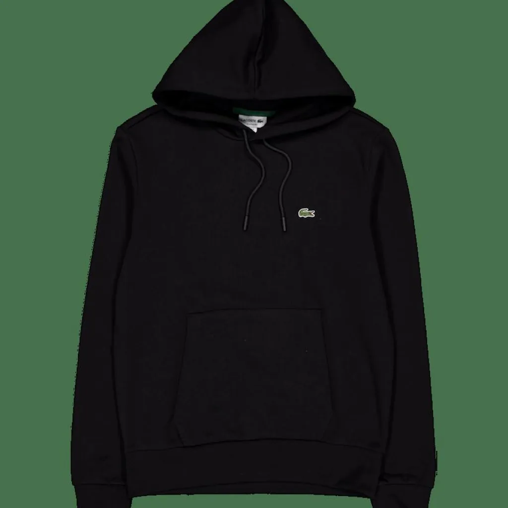 Lacoste Fleece Hoodie 031 Black Outlet