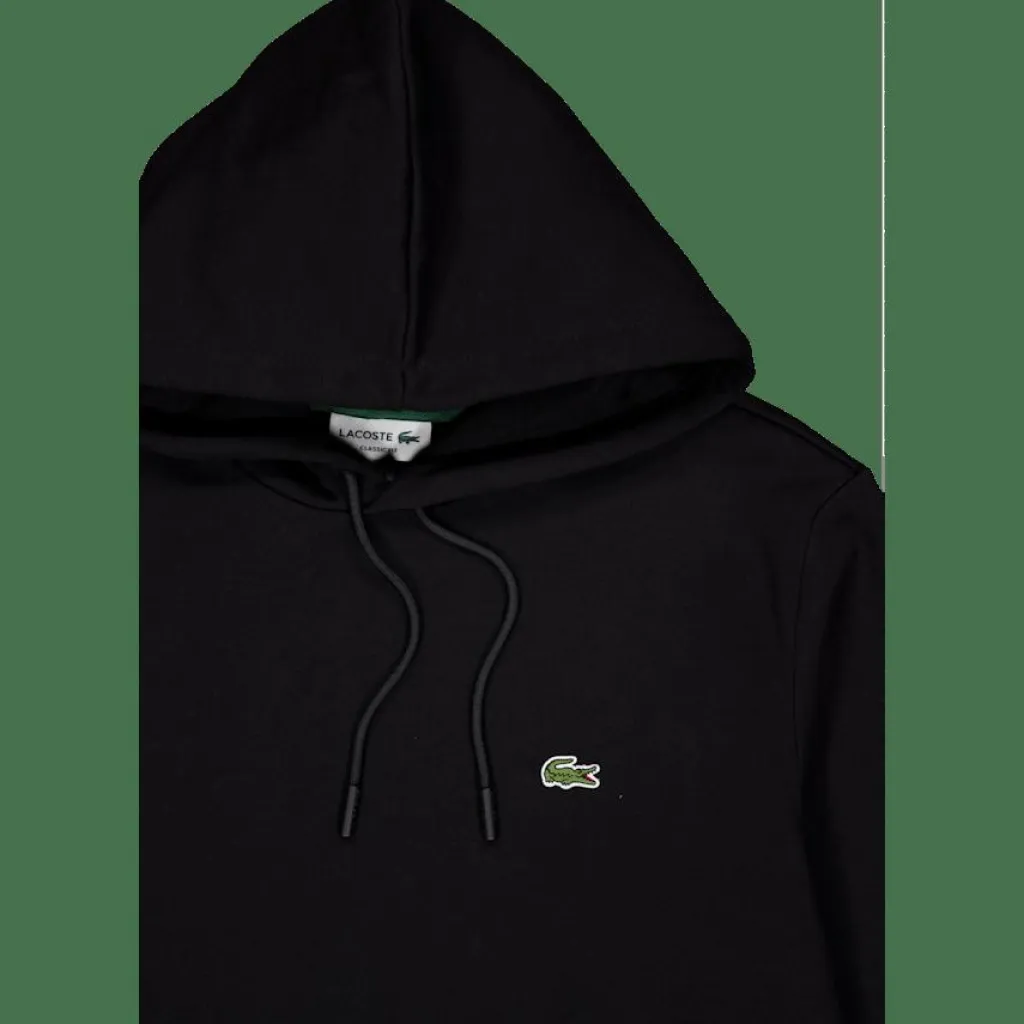 Lacoste Fleece Hoodie 031 Black Outlet