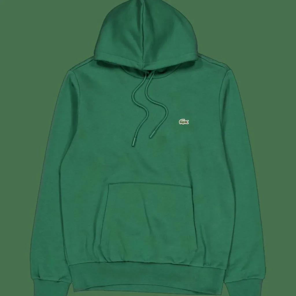Lacoste Fleece Hoodie Green Sale
