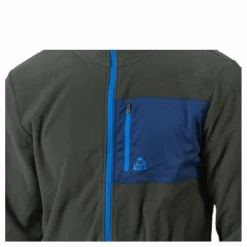 Fleece Jacket Olive green/Blue*Bula Sale