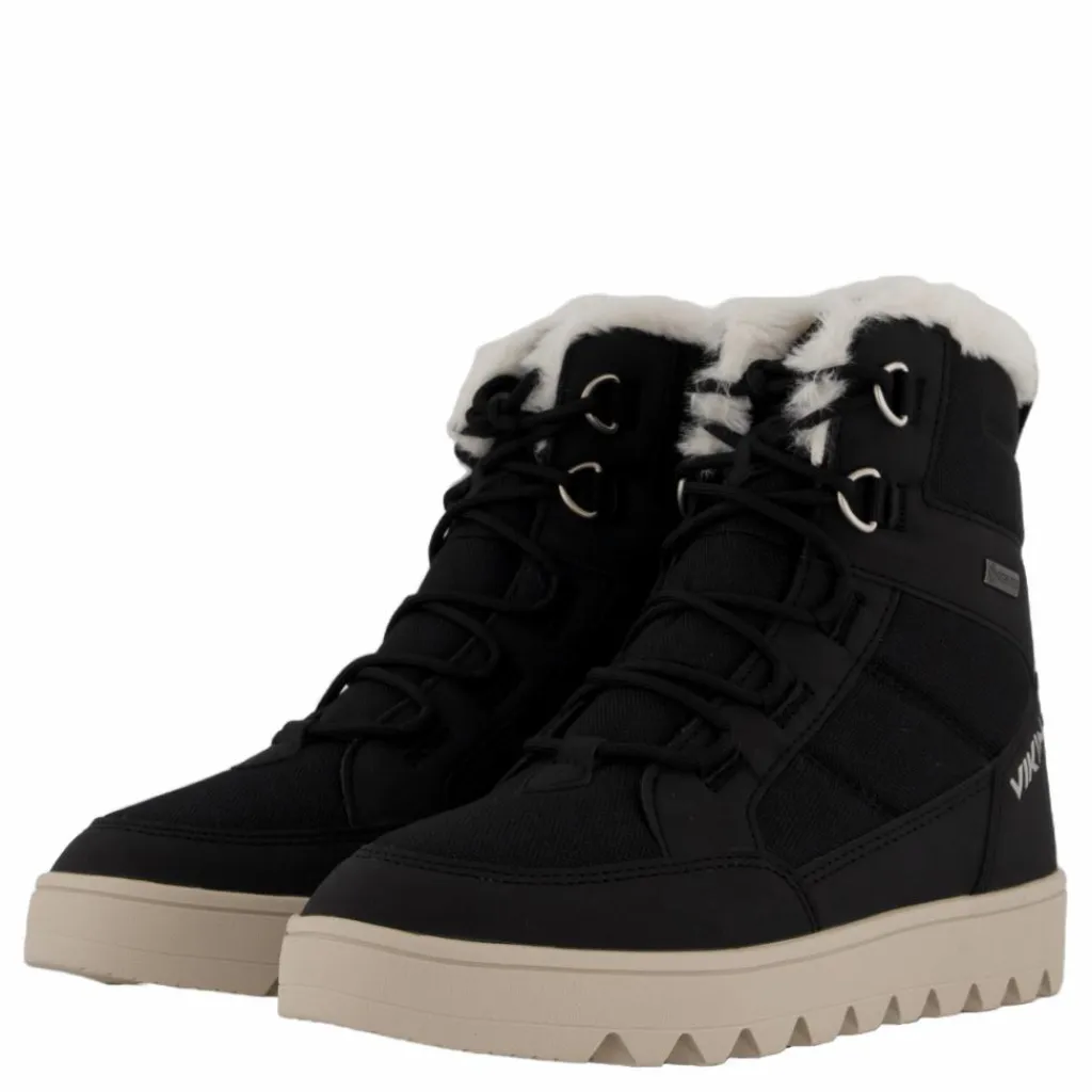 Viking Fleek Warm Gtx Zip Black Svart Discount