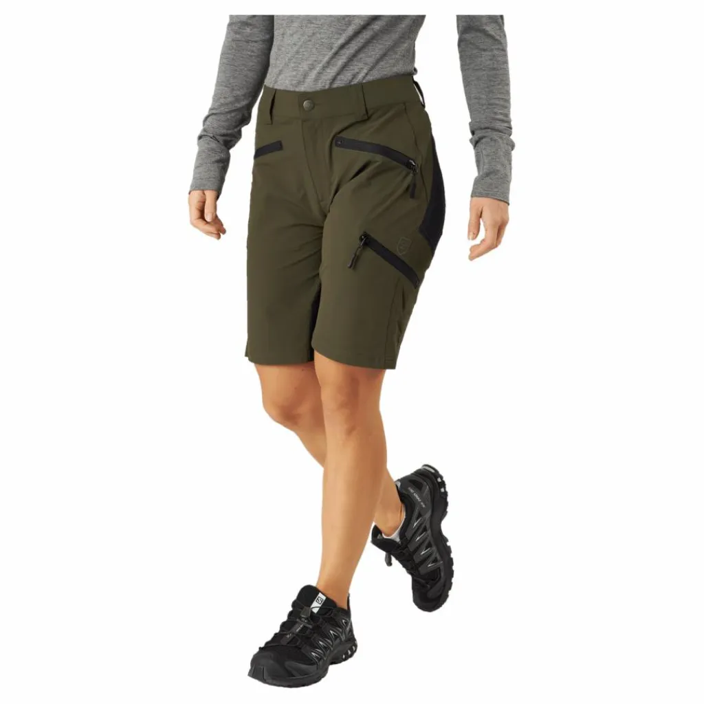 Tuxer Flexi L Shorts Dark Olive Svart New