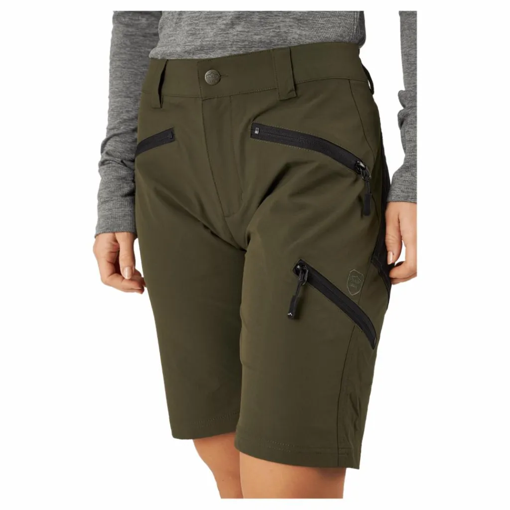 Tuxer Flexi L Shorts Dark Olive Svart New