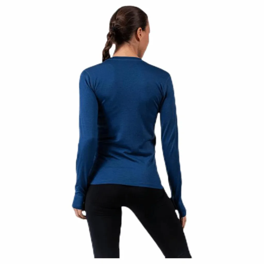 Flora Merino LS Blue*Wyte Clearance