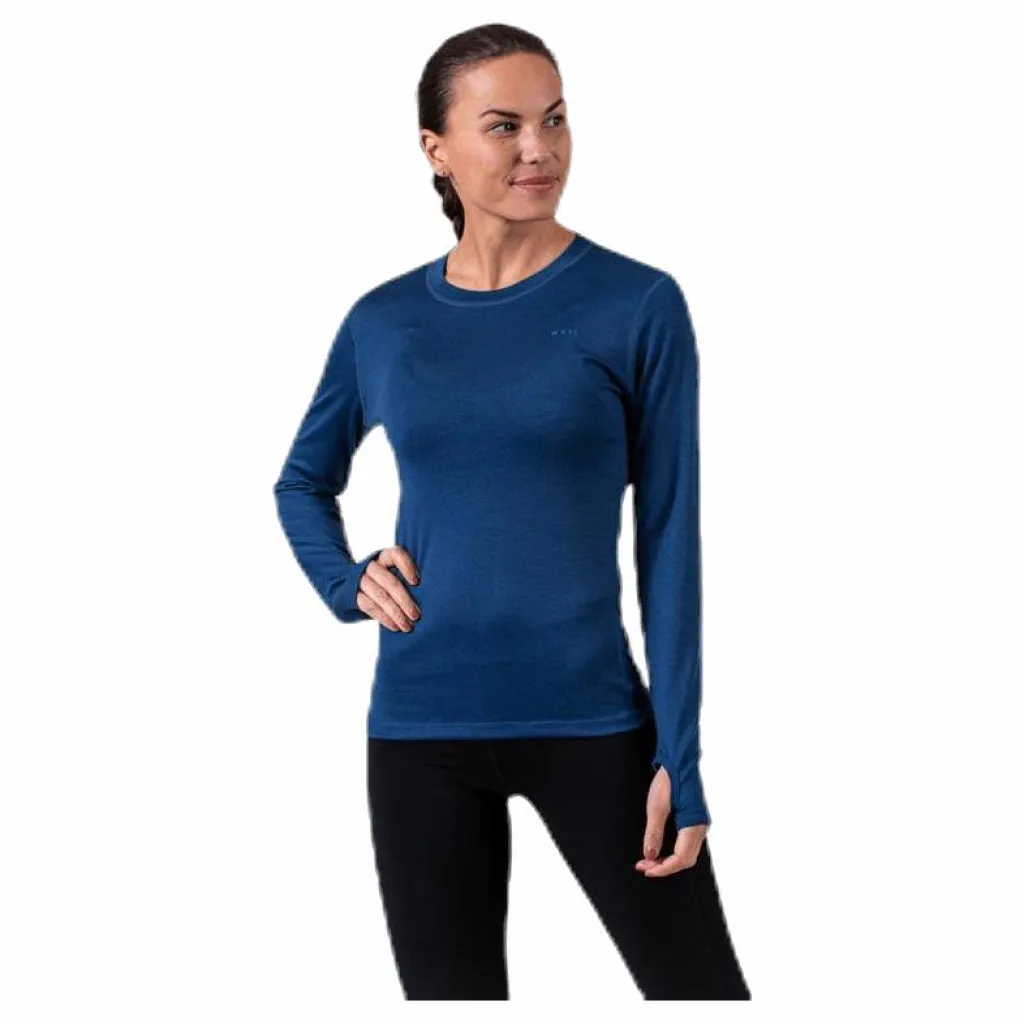 Flora Merino LS Blue*Wyte Clearance