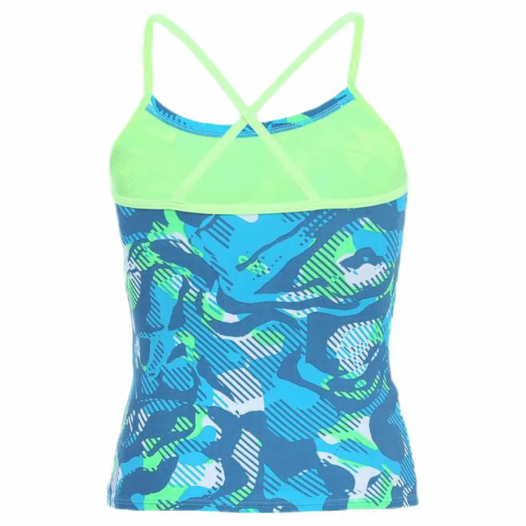 Floral Camo Crossback Tankini Turquoise*Nike Swim Online