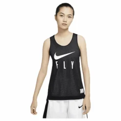 Nike Fly Reversible Jersey White/Black Svart Discount