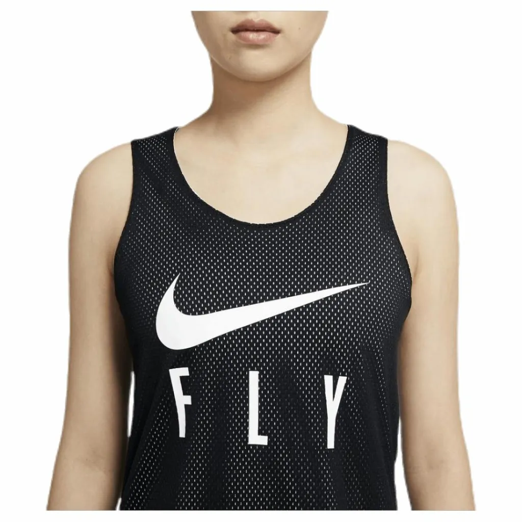 Nike Fly Reversible Jersey White/Black Svart Discount
