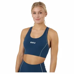 2XU Form Swift Crop Moonlight/off White Blå Hot