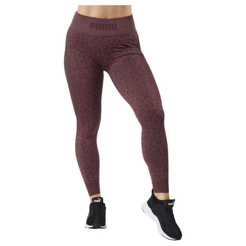 Formknit Seamless High Waist 7 Dusty Plum-leopard Print*Puma Discount