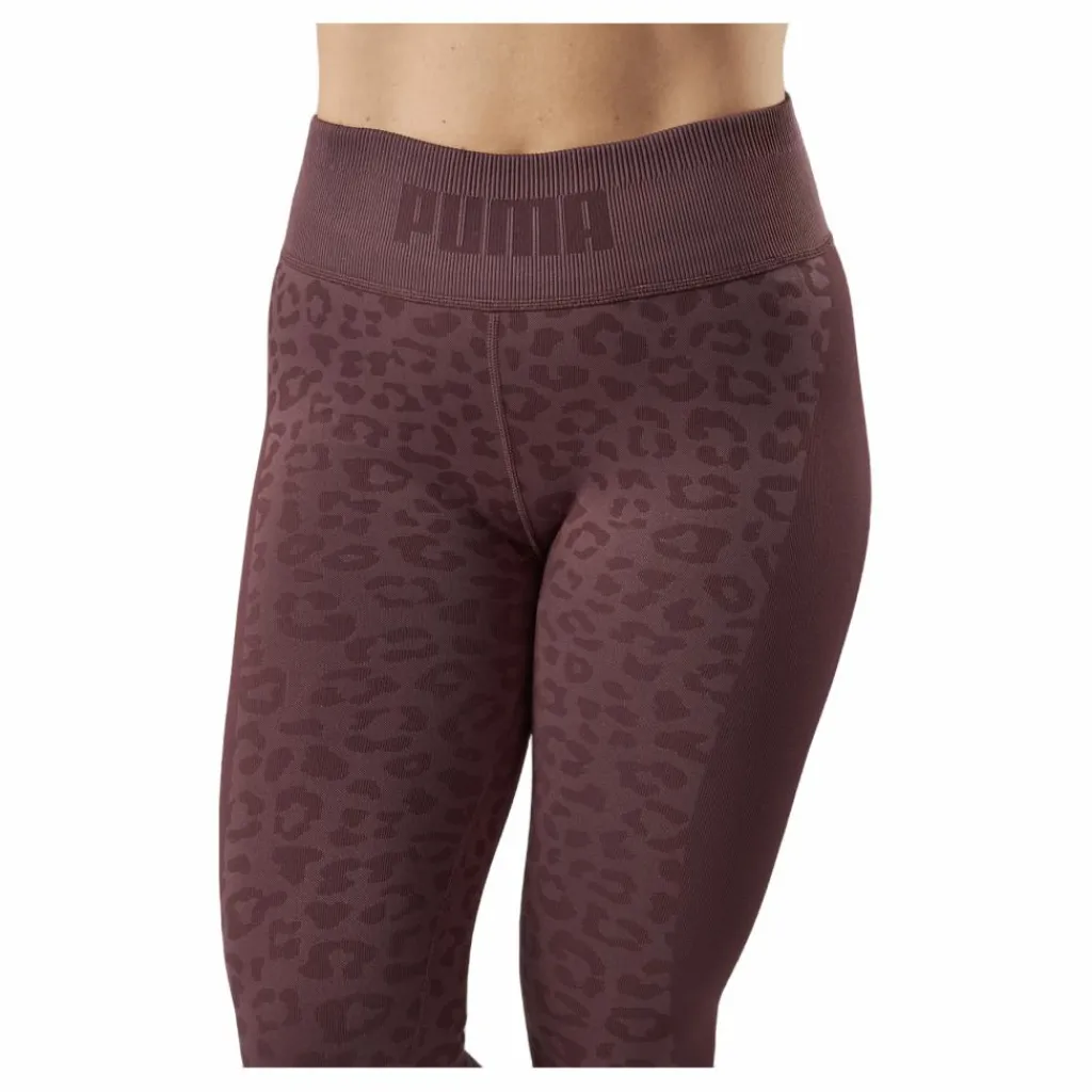 Formknit Seamless High Waist 7 Dusty Plum-leopard Print*Puma Discount