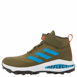 adidas Fortarun All Terrain Cloudfoam Sport Running Elastic Lace and Top Strap Shoes Focus Olive / Pulse Blue / Shadow Olive Outlet