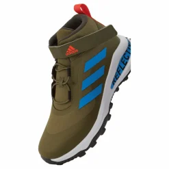 adidas Fortarun All Terrain Cloudfoam Sport Running Elastic Lace and Top Strap Shoes Focus Olive / Pulse Blue / Shadow Olive Outlet