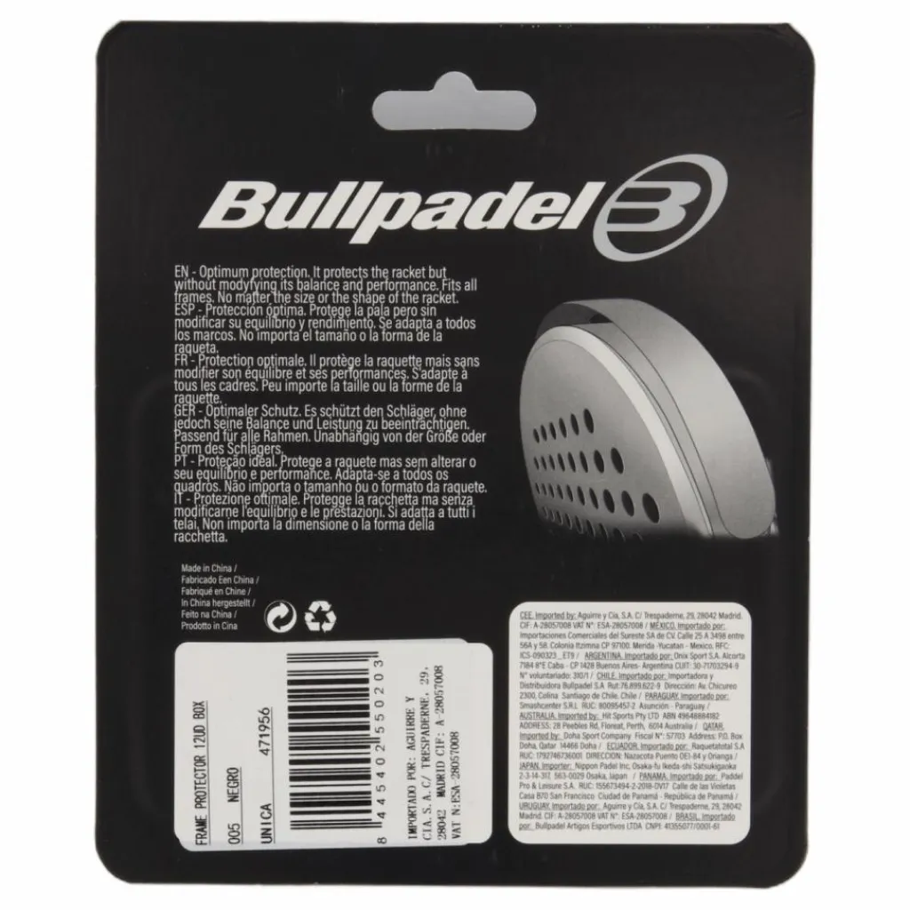 Frame Protector Black*Bullpadel