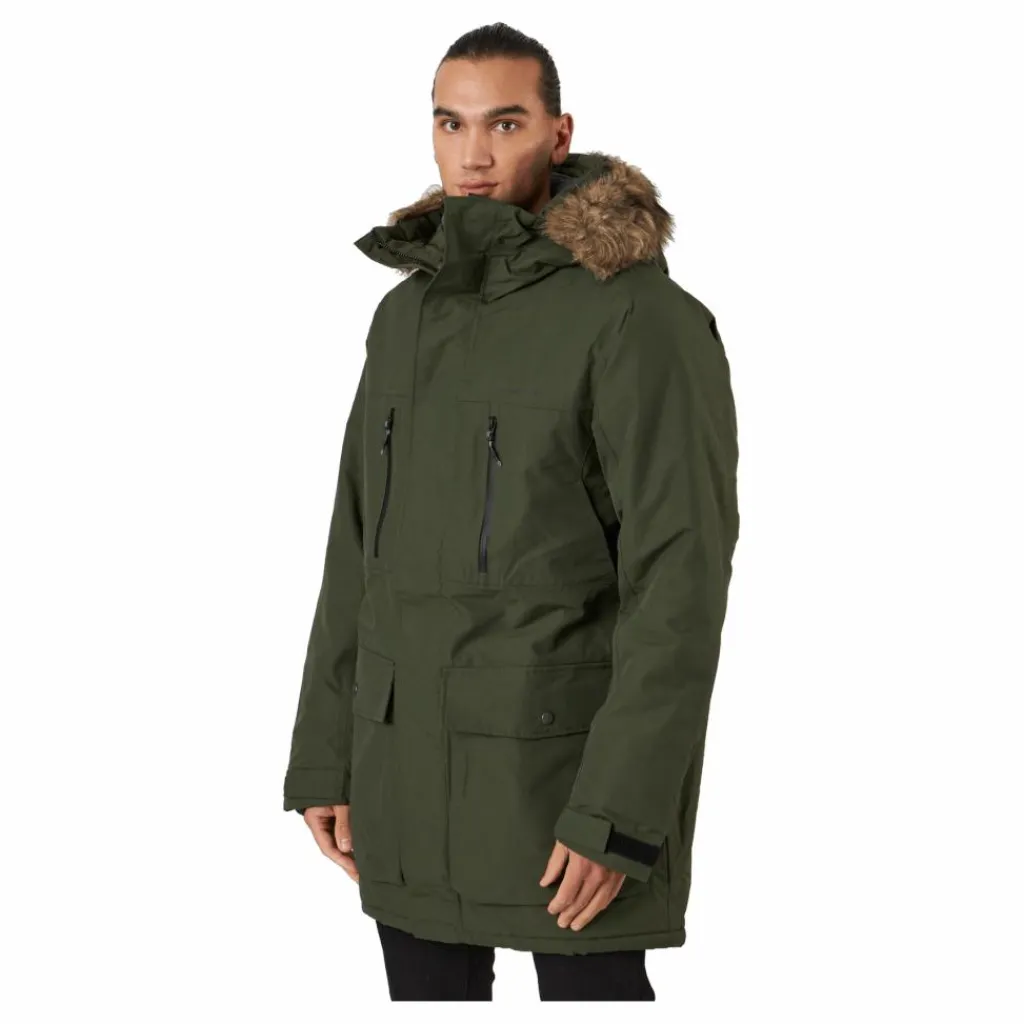 Didriksons Fredrik Usx Parka Green Svart Sale