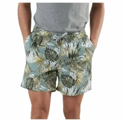 Jack & Jones Free Jogger Shorts Print Green Grön Clearance