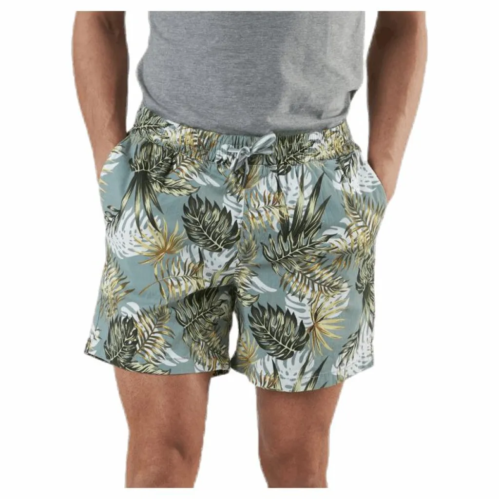 Jack & Jones Free Jogger Shorts Print Green Grön Clearance