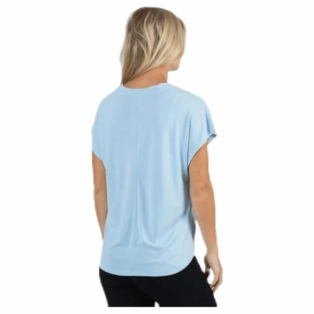 Only Free Life S/S O-Neck Top Jrs Blue Blå Sale